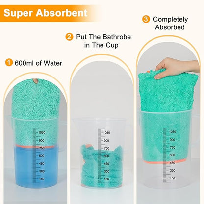 Dog Bathrobe Super Absorbent Dog Towels Large Quick Drying Robes for After Bath Soft Adjustable Warm Keeping Dogs Towel(S-XXL)