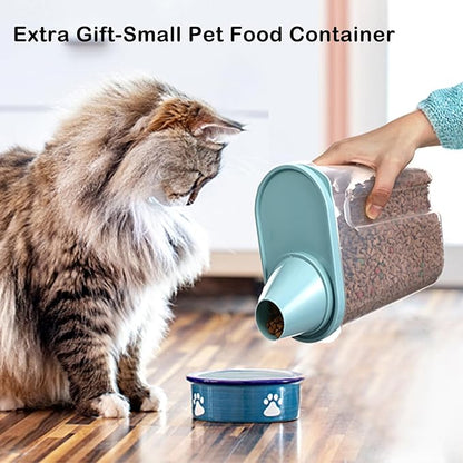 ANVS 20Lbs Dog Food Storage Container Collapsible Dog Food Container with Airtight Lids,Wheels, Scoop and 2.5L Small Pet Food Storage Container Dry Food For Dog, Cat and Other Pet Food (Sap Green)