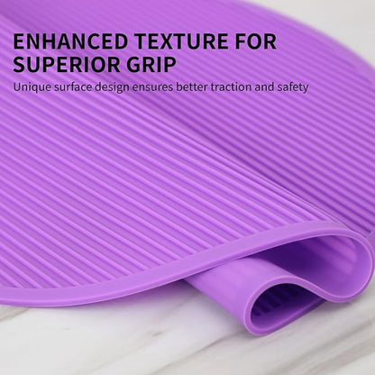Pet Grooming Table Non-Slip Mat - Padded Mat for at-Home Grooming Dogs and Cats,Bathing Mat for Pets, Diameter: 22.4inch/57cm (Purple, Diameter: 22.4inch/57cm)