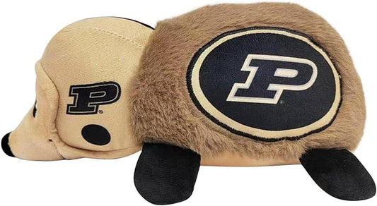 NCAA Purdue Boilermakers Plush Hedgehog Toy for Dogs & Cats, Cool Soft Pet Toy for Fun and Interactive Play, Dog Chew Toy with Squeaker, Licensed Hot Pet Toy