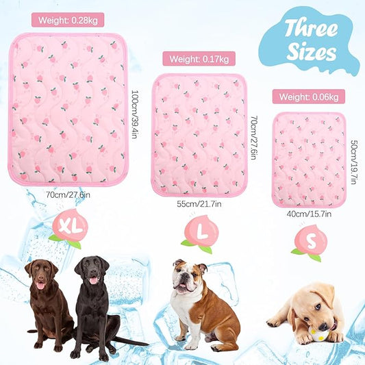Dog Cooling Mat, Summer Cooling Mat for Dogs, Self Cooling Pad for Small Medium Large Dogs Cats, Non-Toxic Breathable Sleep Bed Summer Pet Bed Puppy Ice Blanket for Kennel Sofa Bed Floor