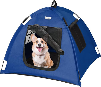 Cat Tent Outdoor/Indoor, Cat and Dog Waterproof Tent House, Outdoor Dog Bed Washable, Indoor/Outdoor Cave Nest Bed Small Dog Tent for Cat, Bunny and Small Animal (Blue, S)