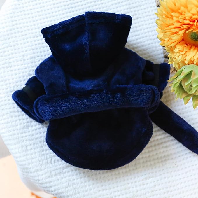 Dog Bathrobe Fast Absorbent Hooded Bath Towel Small Dog Thickened Luxury Pajamas Sleepwear Super Soft Microfibre Pet Bath Robe Nightwear Dog Drying Coat Bag for Puppy Cats Chihuahua Yorkie Poodle