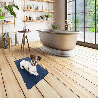 Microfiber Dog Bath Towel – Medium Dog Drying Towel (32 x 21.6 in) – Ultra Absorbent Pet Towel for Bath Time, Swimming & Rainy Walks