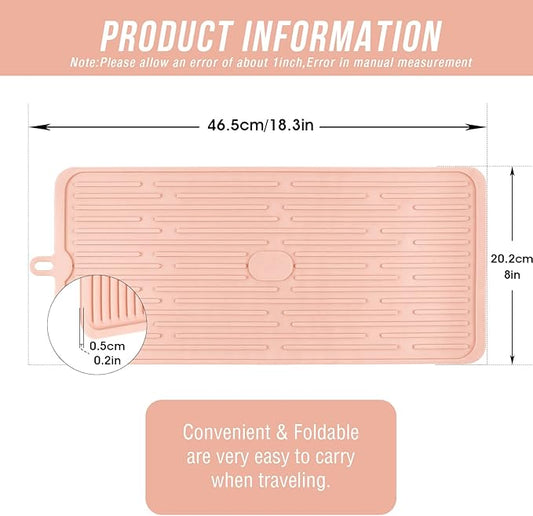 Keep Your Floors Clean with Dahaiwua Pet Food Mat - Dishwasher Safe, Food-Grade Safe for Dogs and Cats Mat for Prevent Food and Water