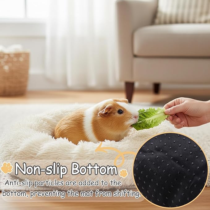 Guinea Pig Beds Hamster Beds Rabbit Hideout Thickened and Warm Winter Guinea Pig Beds for Dwarf Rabbits Chinchillas Hamsters Ferrets Hedgehogs Light Brown