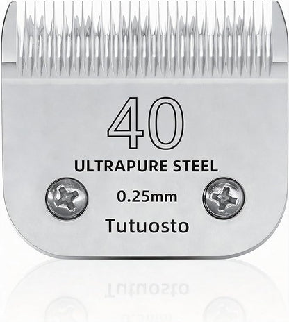 40# Clipper Blades Pet Grooming Clipper Replacement Blades Detachable Blade Compatible with andis/wahl/Oster Dog Clippers