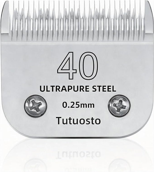 40# Clipper Blades Pet Grooming Clipper Replacement Blades Detachable Blade Compatible with andis/wahl/Oster Dog Clippers