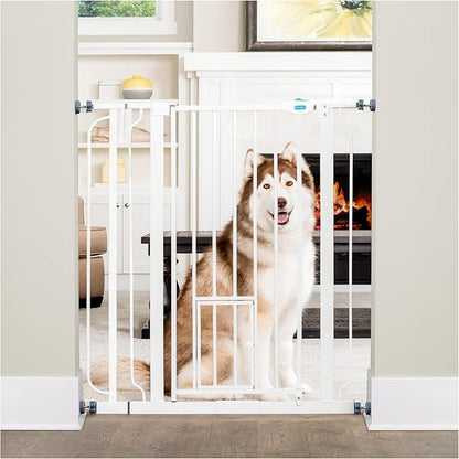 Carlson Pet Products 0941 PW DS Extra Tall Pet Gate with Small Pet Door
