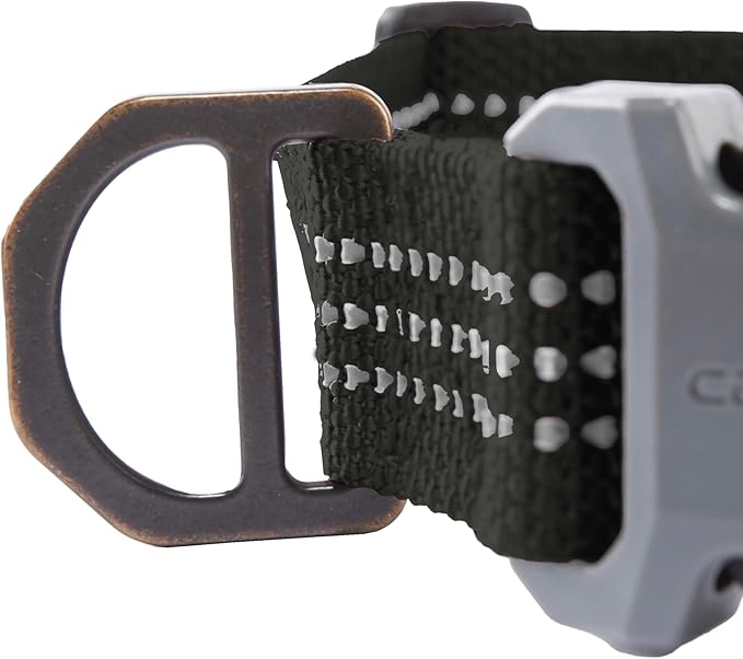 Carhartt Nylon Webbing Dog Collar, Fully Adjustable W/Durable Side Release Buckle, Black, Medium