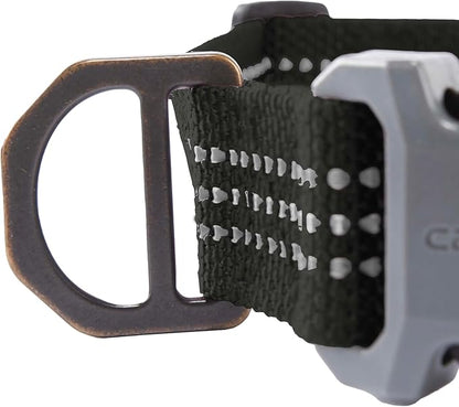 Carhartt Nylon Webbing Dog Collar, Fully Adjustable W/Durable Side Release Buckle, Black, Medium