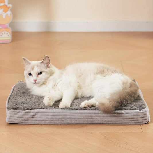 Self Warming Cat Bed Self Heating Cats Puppies Mat Pet Pad for Indoor Outdoor Pets with Non-Slip Bottom Washable (20x16 Inch)