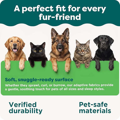Furhaven Dog Bed for Small Dogs & Indoor Cats, 100% Washable, Sized to Fit Crates - Sherpa Fleece Bolster Crate Pad - Gray, Small
