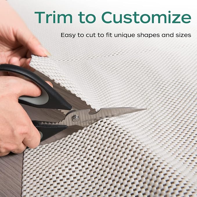 BAGAIL BASICS Non Slip Rug Pad Gripper 5 x 7 Feet Extra Thick Carpet Pads for Area Rugs and Hardwood Floors, Keep Your Rugs Safe and in Place