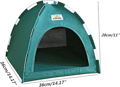 alfyng Cat Tent, Kitten Tent Cave Nest Bed, Portable Pet Cats Tents House for Little Dog, Folding House with Soft Mat for Small Animals All Seasons Indoor and Outdoor (14.2 x 14.2 x 11 INCH)