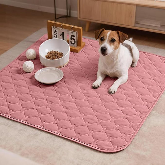 gogobunny 3X Stronger Waterproof Pet Blanket, Scratch Proof Furniture Protector for Dogs Cats, Reversible Cover 30x30 Inch, Dark Pink/Light Pink
