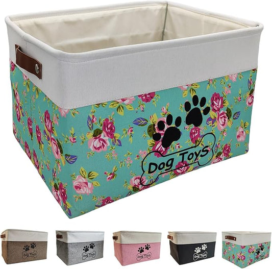Large Collapsible Dog Toy Box for Pet Toys & Accessories