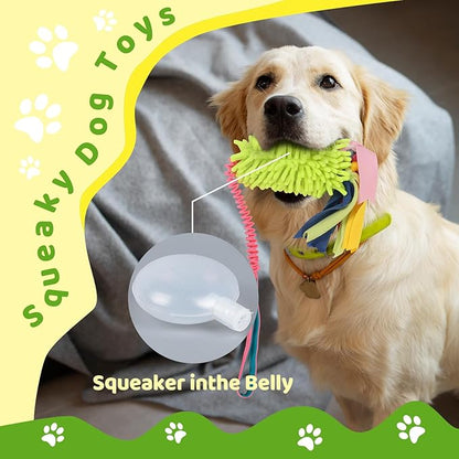 wodoca Dog Tug Toys - Aggressive Chewer Rope Toy with Strong Squeak, Ideal for Large Dogs, Training, and Play