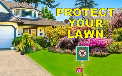 No Poop Dog Signs Poop Bag Dispenser | Stop Dogs from Pooping On Your Lawn | Sign Reads: Thanks For Cleaning Up | Protect Property | No Poo | No Pooper Scooper | (Thanks For Cleaning Up)