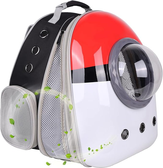 Front Expandable Cat Backpack Carrier, Fit up to 20 lbs, Space Capsule Astronaut Cat Bubble Backpack to Carry and Transport Large Fat Cat