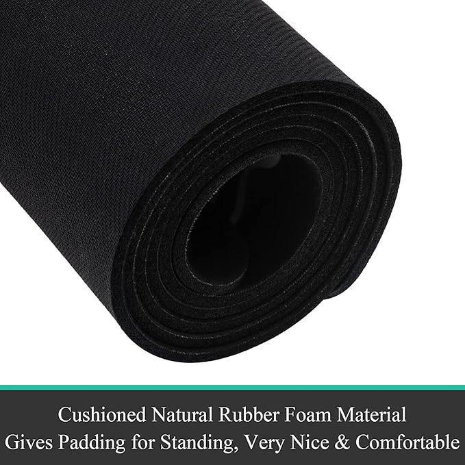 Pauwer Laundry Room Rug Runner 20"x60" Waterproof Rubber Laundry Mat Non Slip Kitchen Mats for Floor Washable Floor Mat Runner Rug for Farmhouse Mudroom Washroom Bathroom Decor