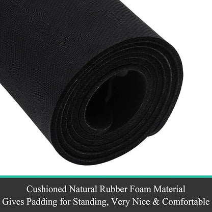Pauwer Laundry Room Rug Runner 20"x60" Waterproof Rubber Laundry Mat Non Slip Kitchen Mats for Floor Washable Floor Mat Runner Rug for Farmhouse Mudroom Washroom Bathroom Decor