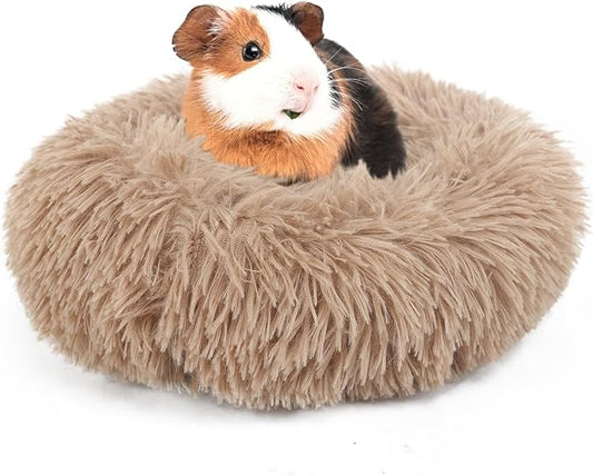 Rabbit Bed for Indoor Bunnies Guinea Pig Bed for Guinea Pig, Bunny, Chinchilla, Ferret, Rabbit and Other Small Pets Brown