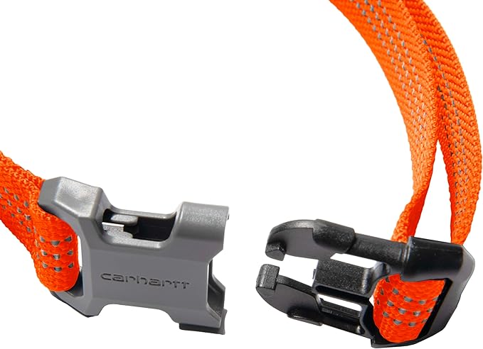 Carhartt Nylon Webbing Dog Collar, Fully Adjustable W/Durable Side Release Buckle, Hunter Orange, Large