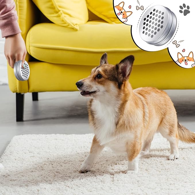 Oudain 12 Pack Dog Scent Work Tins, Dog Scent Training Box, Pet Nose Metal Container with 12 Magnetic Dots, Smell Training Kit Smell Canisters Aluminum Cans for Pet (Hexagon)