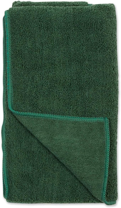 Bone Dry Pet Grooming, Embroidered Microfiber Towel Drying Collection, 15x30, Hunter Green