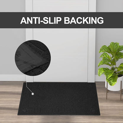 Cat Litter Mat, Litter Trapping Mat Soft on Kitty Paws, 35" x 24" Kitten Litter Box Mat for Cleaner Floors, Waterproof, Easy Clean, Durable Large Size Cat Litter Pad for Kitten.