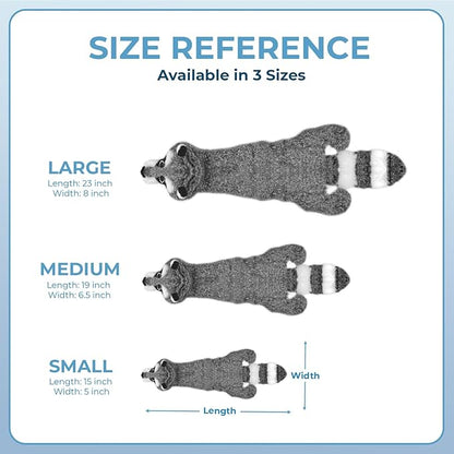 Best Pet Supplies Squeaky Dog Toys with Soft Durable Fabric for Small, Medium and Large Pets Interactive Toy for Indoor Play, Supports Active Biting and Play - Raccoon, Small
