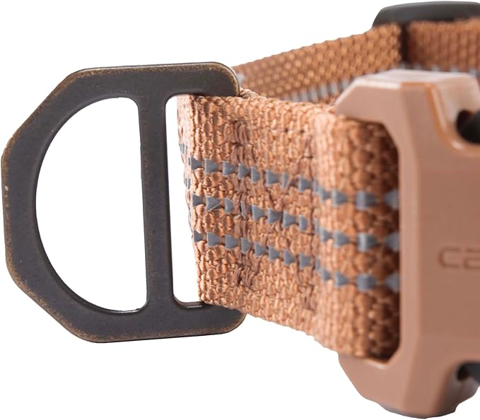 Carhartt Nylon Webbing Dog Collar, Fully Adjustable W/Durable Side Release Buckle, Carhartt Brown, Medium