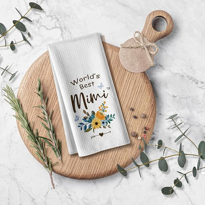Kitchen Towels for Mimi-Funny Joked Hand Dish Kitchen DéCor, Hilarious Absorbent Tea Bar Towel, for Mimi Nana Grandmother On Mother's Day,Birthday,Christmas,Thanksgiving 16" x 24"
