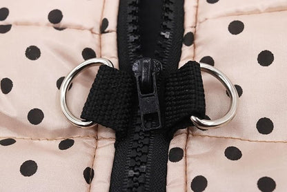 Winter Dog Coats Warm Small Dogs Jacket Pet Dog Jackets Puppy Cold Weather Coat Pet Clothes for Small Dogs, Polka Dots