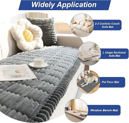 LiveGo Pet Couch Cover Dogs Washable Non-Slip Couch Protector Pet Friendly Dog Mat for Couches and Sofas