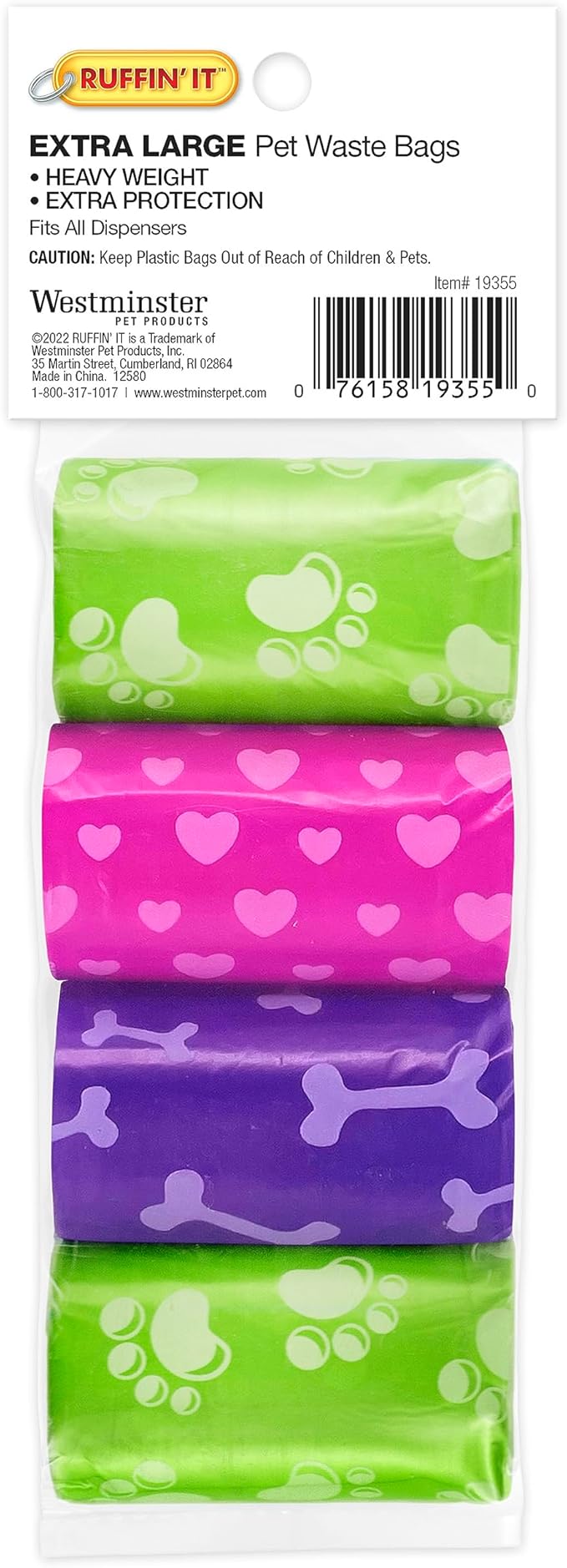 Ruffin' It Extra Large Pet Waste Bags 8 Rolls