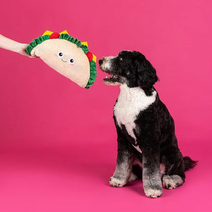 Fringe Studio Large Plush Dog Toy, FANTAS-Taco!, 16.5" Wide x 9" Tall, Pet Shop Collection (728023)