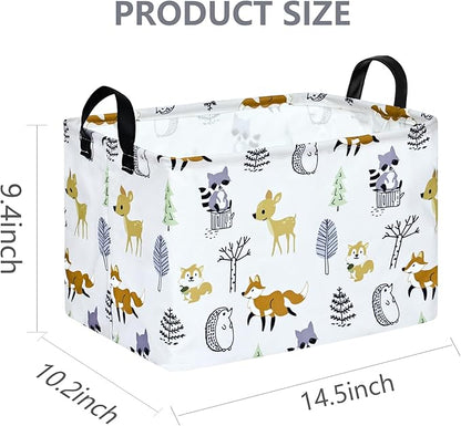 Baby Hamper Storage Basket Collapsible Canvas Women Organizer Bin Gift Shelf Baskets for Home and Kitchen Room Decor