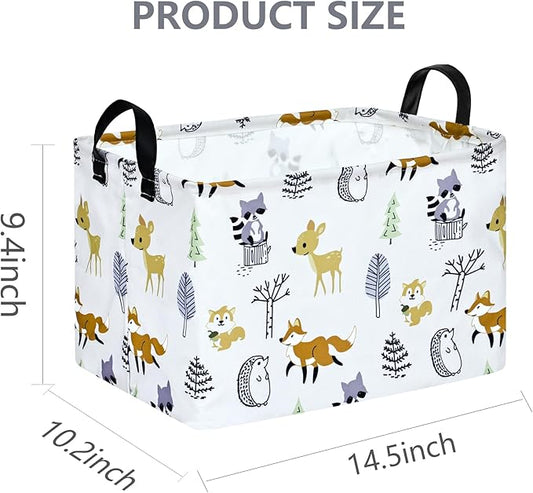 Baby Hamper Storage Basket Collapsible Canvas Women Organizer Bin Gift Shelf Baskets for Home and Kitchen Room Decor