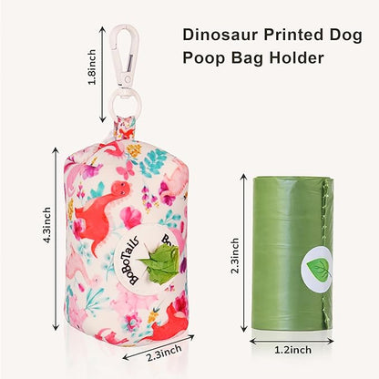 Dog Poop Bag Holder with Clip, Stylish Doggy Waste Bag Dispenser for Dog Leash, Durable Portable Poop Bag Carrier No Include Poop Bag Inside