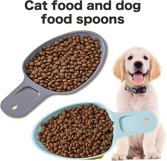 3PCS Dog Food Scoop 1 Cup, Plastic Pet Food Scoop with Measuring Lines 1/2 Cup 1/4 Cup for Dogs Cats Birds and Rabbits