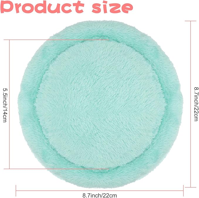 BWOGUE Hamster Bed,Round Velvet Warm Sleep Mat Pad for Hamster/Hedgehog/Squirrel/Guinea Pig/Rats and Other Small Animals