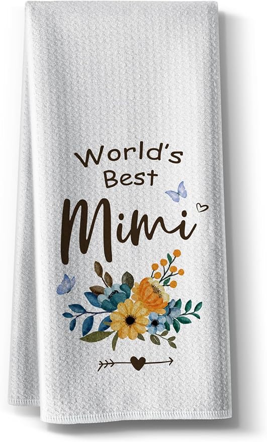 Kitchen Towels for Mimi-Funny Joked Hand Dish Kitchen DéCor, Hilarious Absorbent Tea Bar Towel, for Mimi Nana Grandmother On Mother's Day,Birthday,Christmas,Thanksgiving 16" x 24"