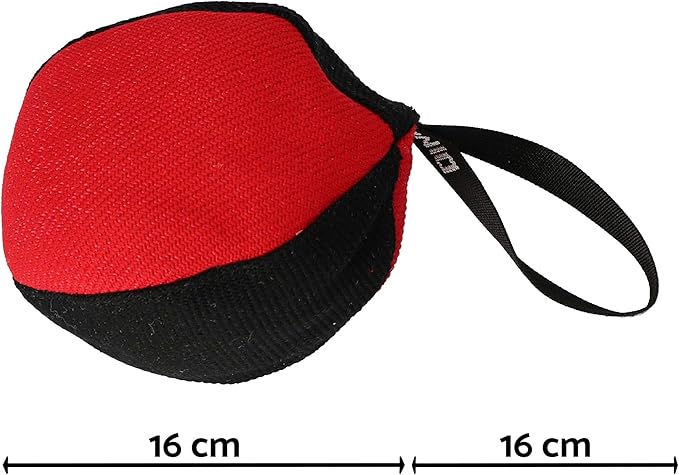 Dingo Gear Dog Tug Ball Ø 16 cm Bite Training IGP K9 Fun Orange S02788