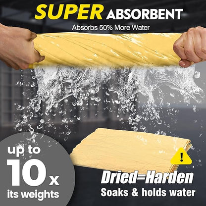 Premium Extra Large Shammy Cloth for Car Drying (34”x25”)-Super Absorbent XL Chamois Towel for Car-Reusable Shammy Towel for Car, Bathroom,Pets, Dust Remove, No Spots/Streak/Scratch