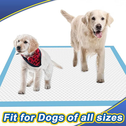 Puppy Pads 120 Pack, 30"x36" Extra Large Dog Pads, Thicken Dog Training Liners for Indoor, Outdoor Use, Heavy Absorbent Pee Underpads for Doggy, Doggies XLarge, Blue