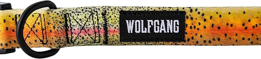 Wolfgang Heavy Duty, Adjustable Dog Collar with Quick Release Nylon Buckle for Walking & Training, CutBow Print, Medium