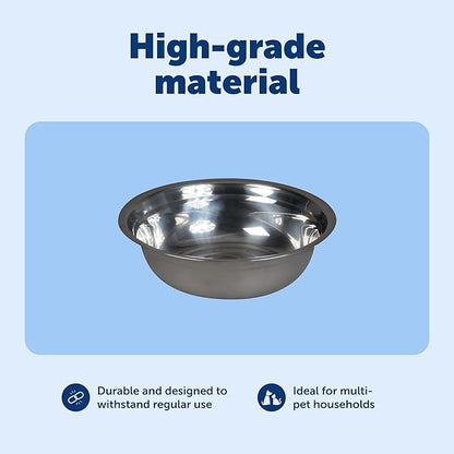 PetSafe Stainless Steel Dog and Cat Bowl, Grey, 5 Cup