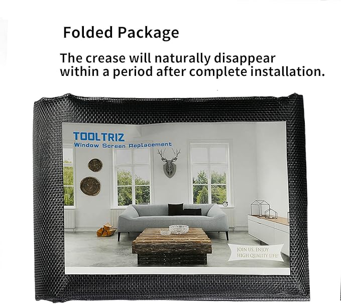Tooltriz Pet Proof Window Screen Replacement, 60“ x 100” Upgraded Thicken Charcoal Fiberglass Mesh for Sliding Pet Screen Door Repair Kit - Screen Door Protector for Dogs Patio Screen mesh